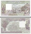 *500 Franků Západní Afrika - Togo 1981-1990, P806T UNC *500 Franků Západní Afrika - Togo 1981-1990, P806T UNC