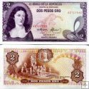*2 Pesos Oro Kolumbia 1977, P413 UNC