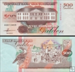 *500 Guldenov Surinam 1991, P140 UNC