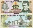 *20 Lempiras Honduras 2012-2024, P100 UNC *20 Lempiras Honduras 2012-2024, P100 UNC