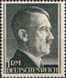 *Známka Nemecká ríša 1941 Adolf Hitler, nerazítkovaná NH *Známka Nemecká ríša 1941 Adolf Hitler, nerazítkovaná NH