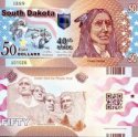 *USA 50 Dollars 2015 40. štát - Južná Dakota polymer