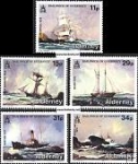 *Známky Alderney 1987 Plachetnice séria MNH