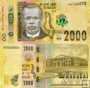 *2000 Kwacha Malawi 2016, P69a UNC