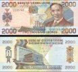 **2000 Leones Sierra Leone 2000, P25 UNC