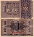 *1 Kuna Chorvátsko 1942 P7 UNC