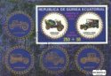 *Známky Rovníková Guinea 1976 Autá veterány, razítkovaný blok *Známky Rovníková Guinea 1976 Autá veterány, razítkovaný blok