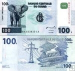 *100 Frankov Kongo Dem.Rep. 2000, P92 UNC