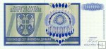 *10 milión dinárov Bosna a Hercegovina 1993, P144 UNC