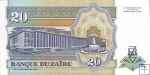 *20 Nouveaux Zaires Zaire 1993, P56 UNC