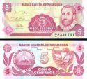 5 Centavos Nikaragua 1991, P168 UNC