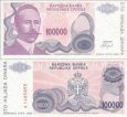 *100 000 Dinárov Bosna a Hercegovina (Srbsko) P154a UNC *100 000 Dinárov Bosna a Hercegovina (Srbsko) P154a UNC