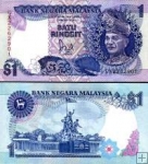 *1 Ringgit Malajzia 1989, P27b UNC