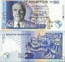 *50 Rupií Maurícius 1998 P43 UNC