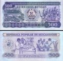 *500 Meticias Mozambik 1986, P131b UNC