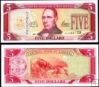 *5 Dolárov Libéria 2003, P26a UNC