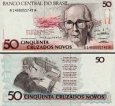 *50 Cruzados Novos Brazília 1989, P219a AU *50 Cruzados Novos Brazília 1989, P219a AU