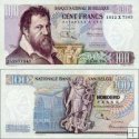 *100 belgických frankov Belgicko 1967-75, P134b AU