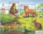 *Známky Gibraltar 2002 Divoké zvieratá, nerazený hárček MNH