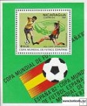 Známky Nikaragua 1981 Futbal MS 82 razítk. hárček