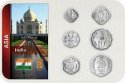 Sada 6 ks mincí India 1 - 20 Paise 1965 - 1997 v blistri UNC