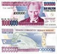 *1 000 000 Lir Turecko 2002, P213 UNC *1 000 000 Lir Turecko 2002, P213 UNC