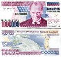 *1 000 000 Lír Turecko 2002, P213 UNC