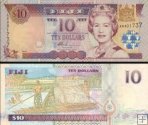 *10 fidžijských dolárov Fidži 2002, P106 UNC