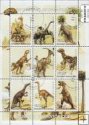 *Známky Madagaskar 1999 Dinosaury, razítkovaný hárček