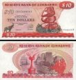 *10 Dolárov Zimbabwe 1984, P3e UNC *10 Dolárov Zimbabwe 1984, P3e UNC