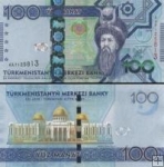 *100 Manat Turkménsko 2014, P34 UNC