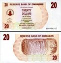 *20 Dolárov Zimbabwe 2006, P40 UNC
