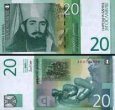 *20 Dinárov Juhoslávia 2000, P154 UNC