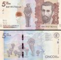*5000 kolumbijských pesos Kolumbia 2016-19, P463a UNC