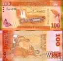 *100 srílanských rupií Srí Lanka 2010-16, P125 UNC