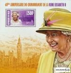 *Známky Niger 2013 Kráľovna Alžbeta II. hárček MNH