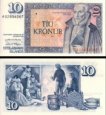 *10 islandských korún Island 1961(81), P48a UNC *10 islandských korún Island 1961(81), P48a UNC