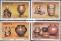 Známky Lesotho 1980 Tradičná keramika razítkovaná séria