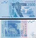 *2000 Frankov Západná Afrika - Togo 2019, P816Ts UNC