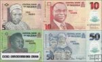 *Sada 4 ks bankoviek Nigéria 5-50 Naira 2013 polymer P34-40 UNC