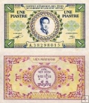 *1 Piaster Francúzska Indočína 1953, P104 AU/UNC