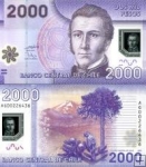 *2000 Pesos Čile 2009-21, polymer P162 UNC