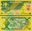 10 Shillings Uganda 1987, P28 UNC