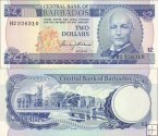 *2 doláre Barbados 1980, P30a UNC
