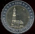 *2 Euro Nemecko 2008 D, Spolková krajina Hamburg *2 Euro Nemecko 2008 D, Spolková krajina Hamburg