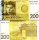 *200 Som Kirgizsko 2010-2016 P27 UNC