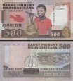 *500 Frankov=100 Ariary Madagaskar 1988-93, P71 UNC *500 Frankov=100 Ariary Madagaskar 1988-93, P71 UNC