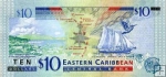 *10 Dolárov Východný Karibik 2008, P48 UNC