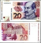 *20 Kuna Chorvátsko 2001, P39 UNC