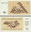 *10 Talonas Litva 1992, P40 UNC